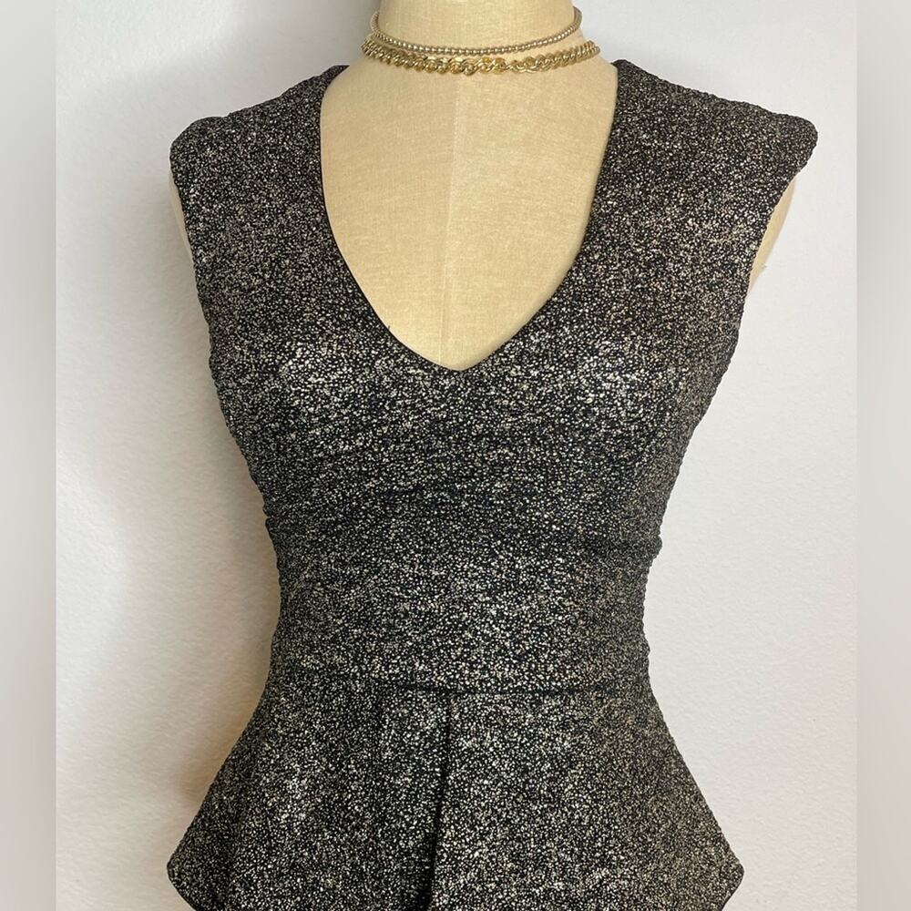 Arden B Gold Black Shimmer Dress XS - Picture 2 of 10